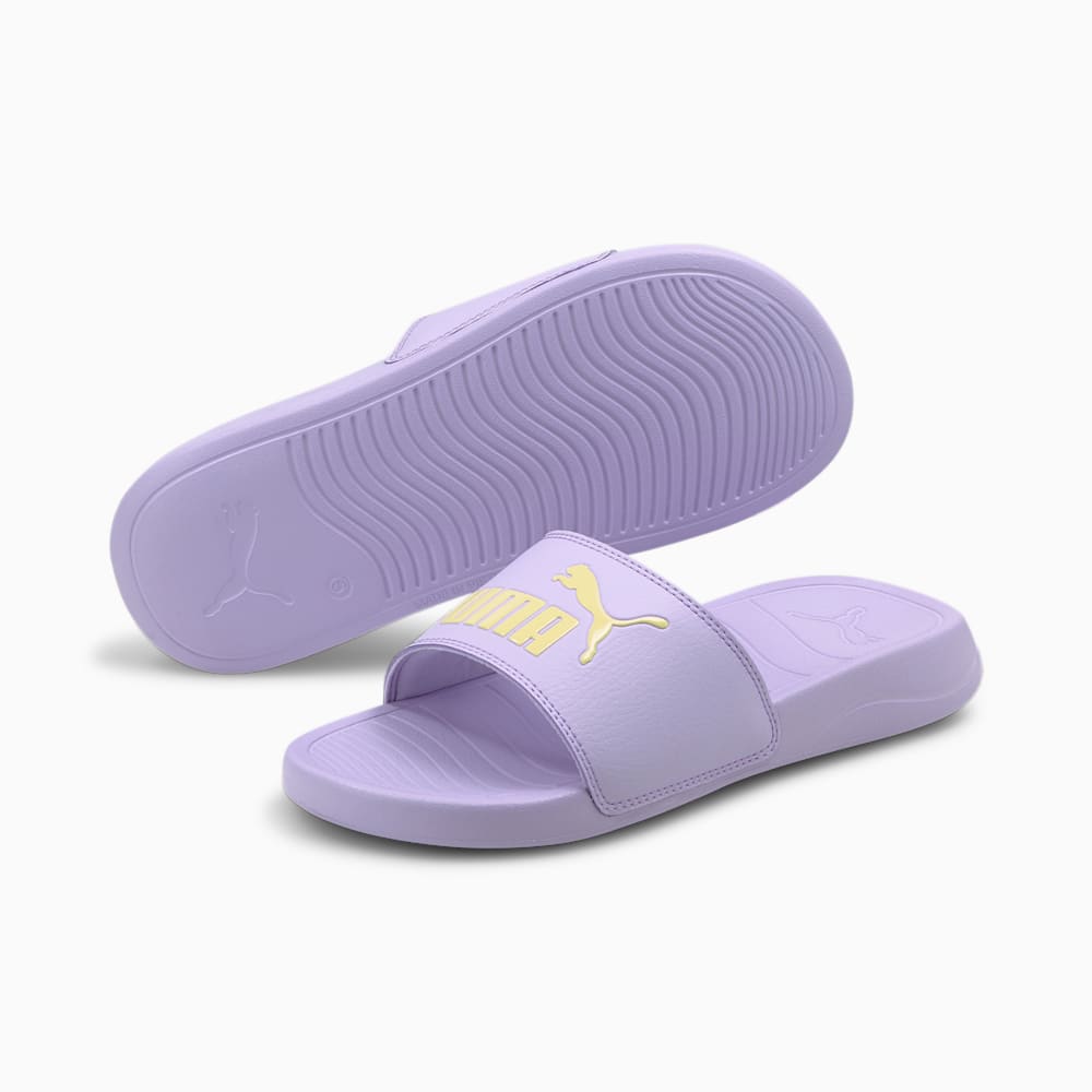Puma sandals purple clearance