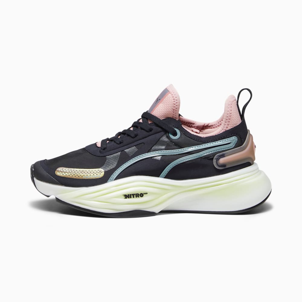 PWR NITRO™ Squared Women's Training Shoes, PUMA Black-Bold Blue-Future Pink, large