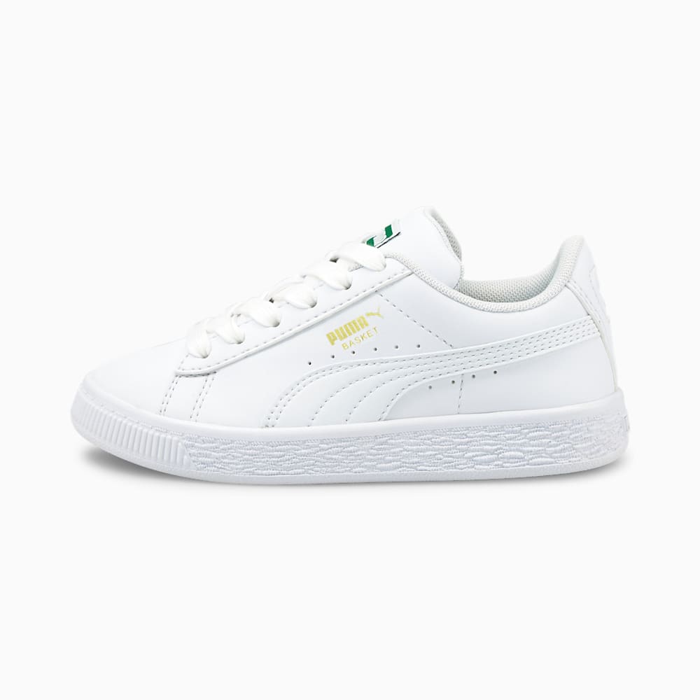 Basket Classic XXI Little Kids' Shoes, Puma White-Puma White, large