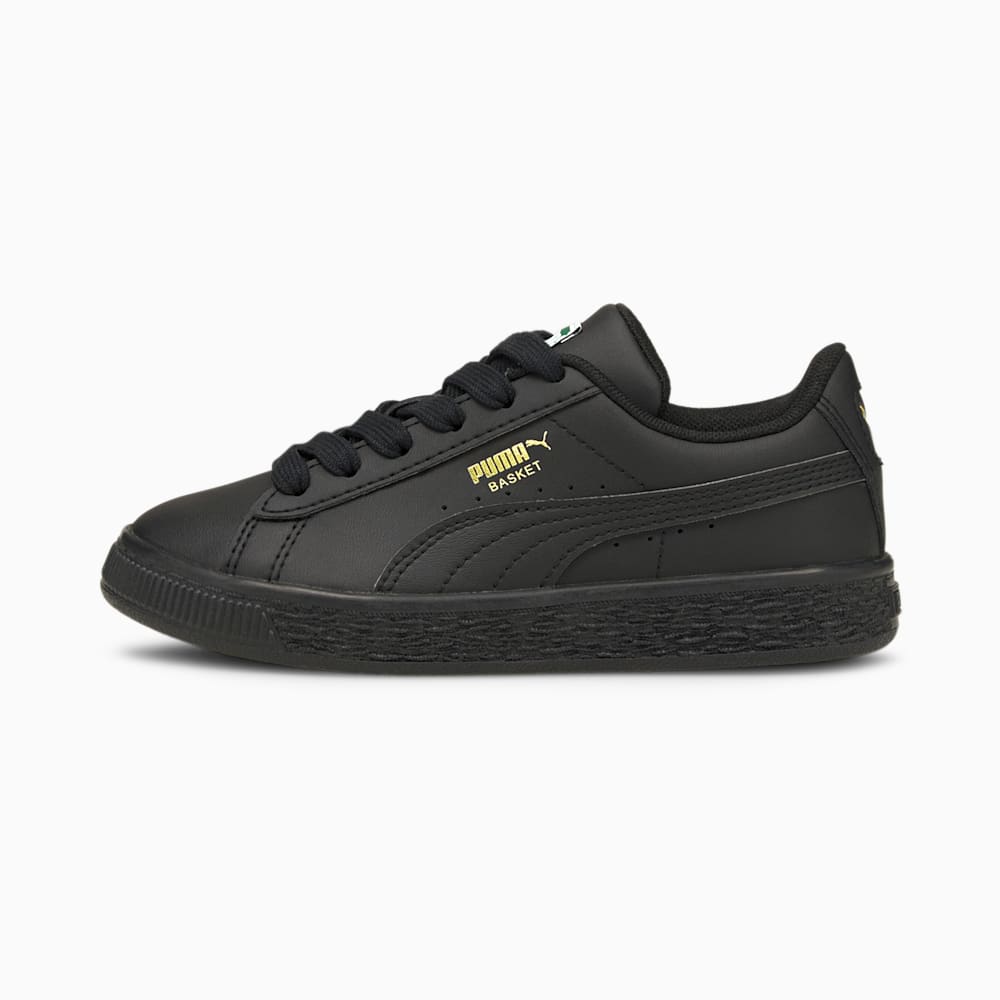 Kids puma basket trainers discount