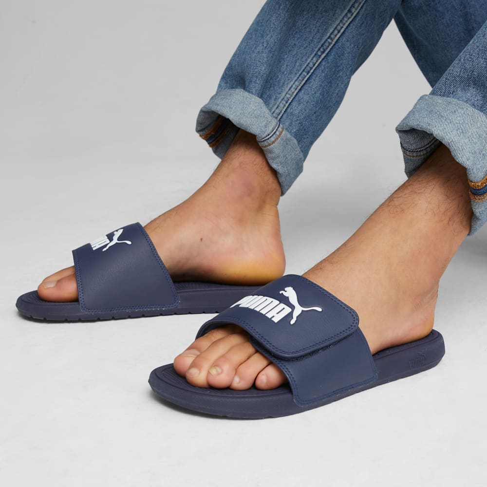 Puma slides mens navy best sale