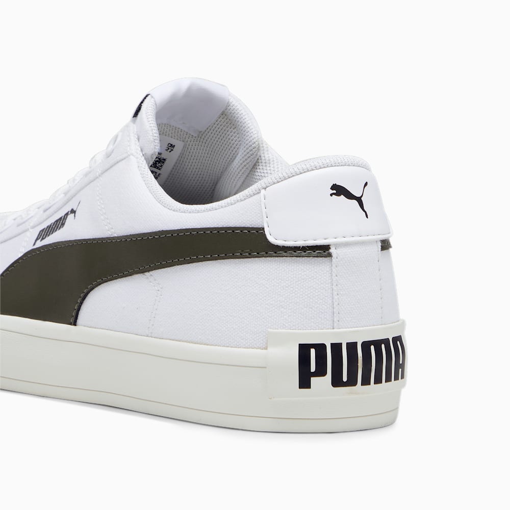 Puma canvas shoes white top