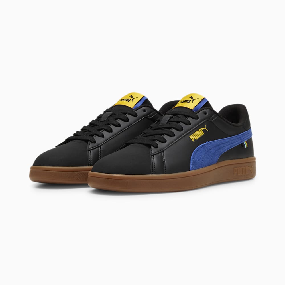 Puma black yellow trainers cheap