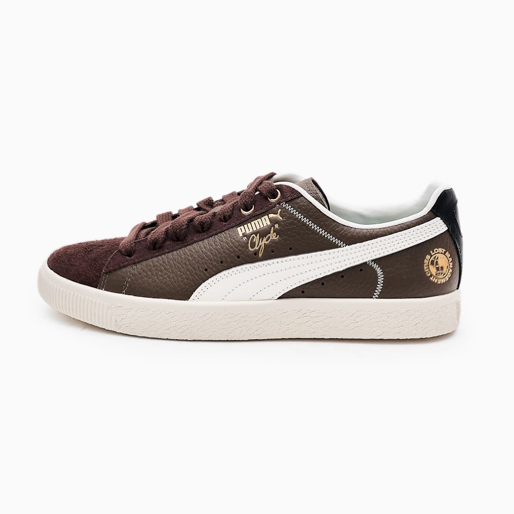 푸마 X 엘엠씨 클라이드<br>Clyde Lost Management Cities, Chestnut Brown-Frosted Ivory, large-KOR