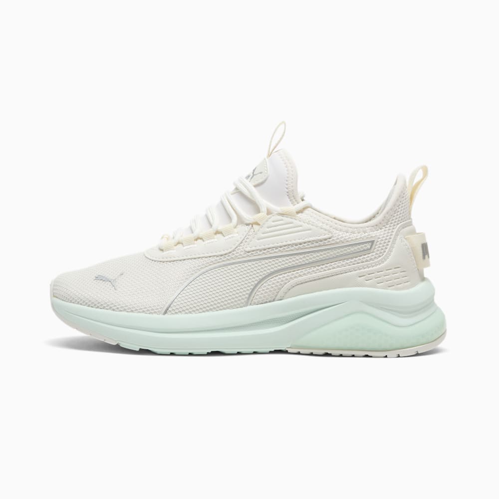 Amplifier Women's Sneakers, Vapor Gray-Peaceful Blue-PUMA Silver, large