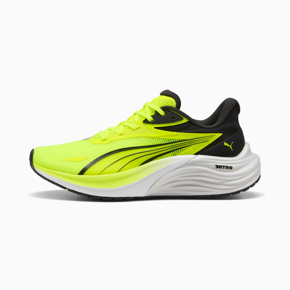 Electrify NITRO™ 4 Big Kids' Running Shoes, Yellow Alert-Feather Gray-PUMA Black, large