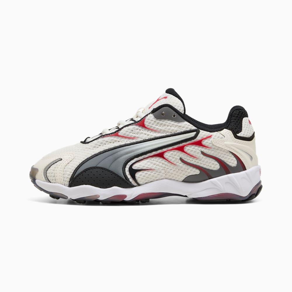 Inhale Big Kids' Sneakers, Warm White-For All Time Red, large