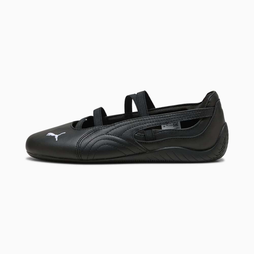 Speedcat Ballet Leather Women's Shoes, PUMA Black-PUMA White, large