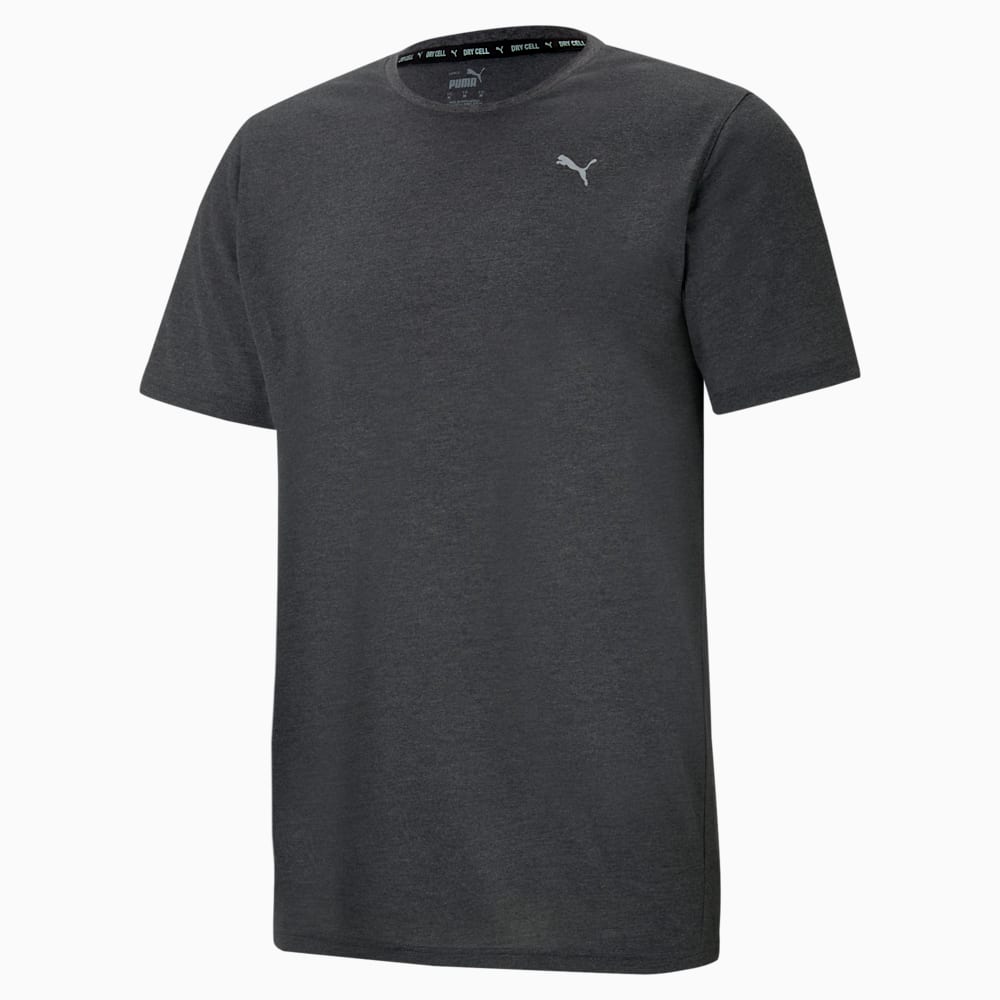 Performance Heather Men's Training Tee, Dark Gray Heather, large-NZL