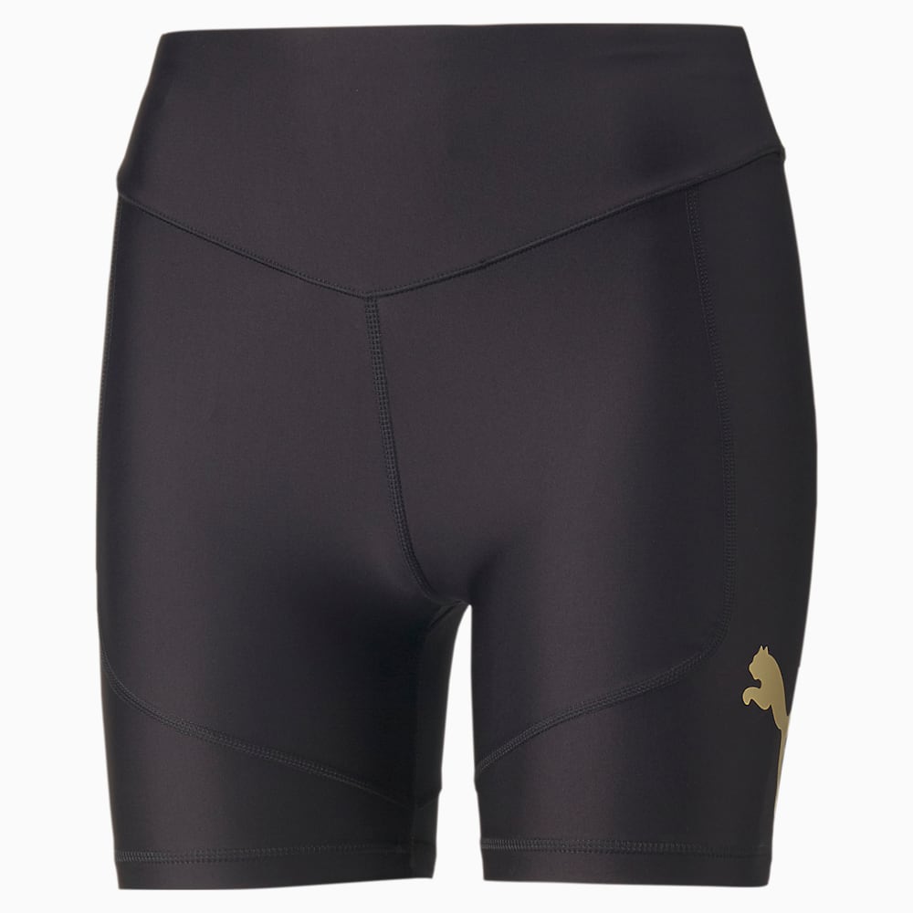 Puma shorts gold hotsell