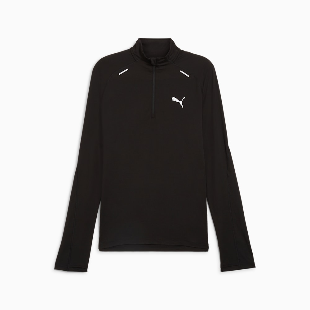 PUMA RUN CLOUDSPUN Quarter Zip Men s Top