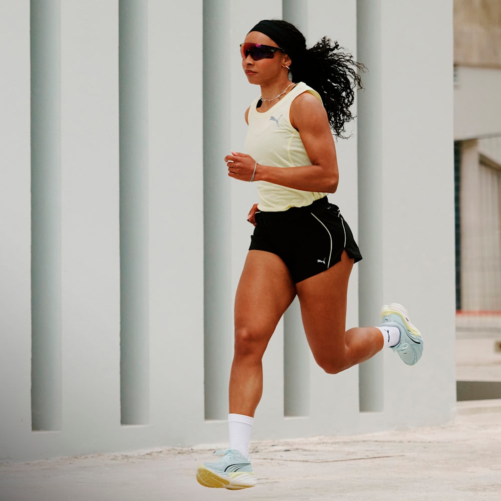 RUN VELOCITY TANK Triblend Women, Gold Moon, large-NZL