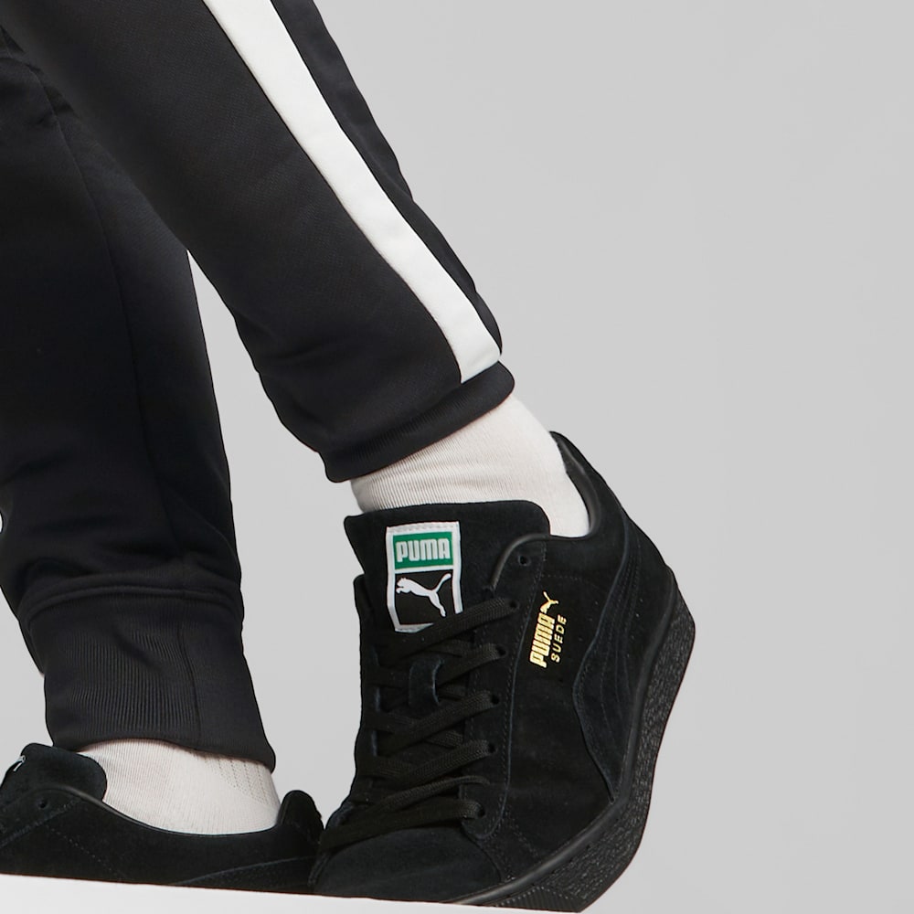 Puma t7 joggers in black best sale
