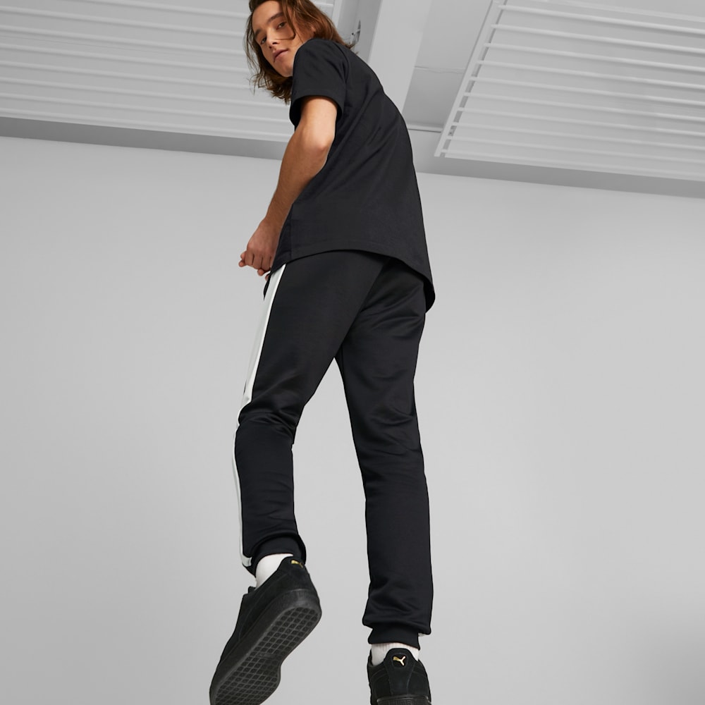 Puma solid men's black track pants hotsell