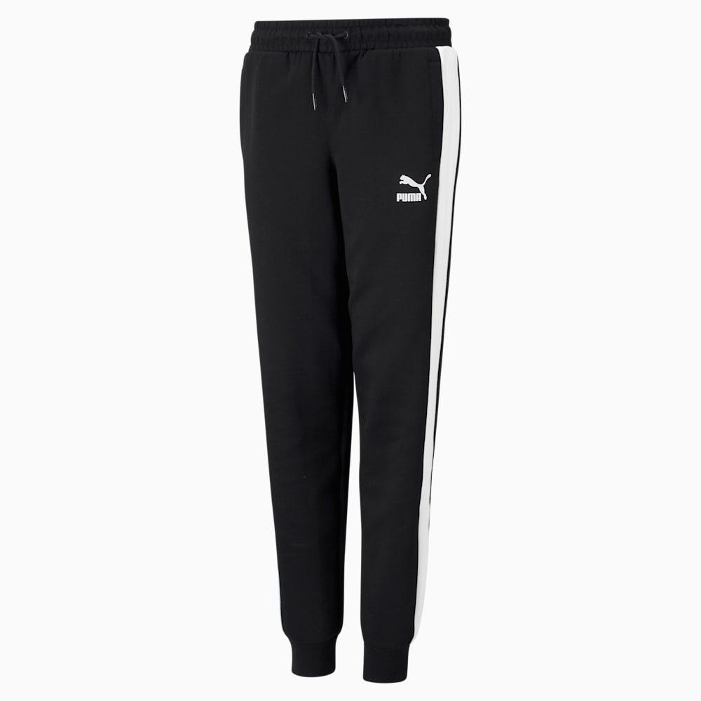 Iconic T7 Track Pants Youth Puma Black PUMA T7 Classic Apparels PUMA