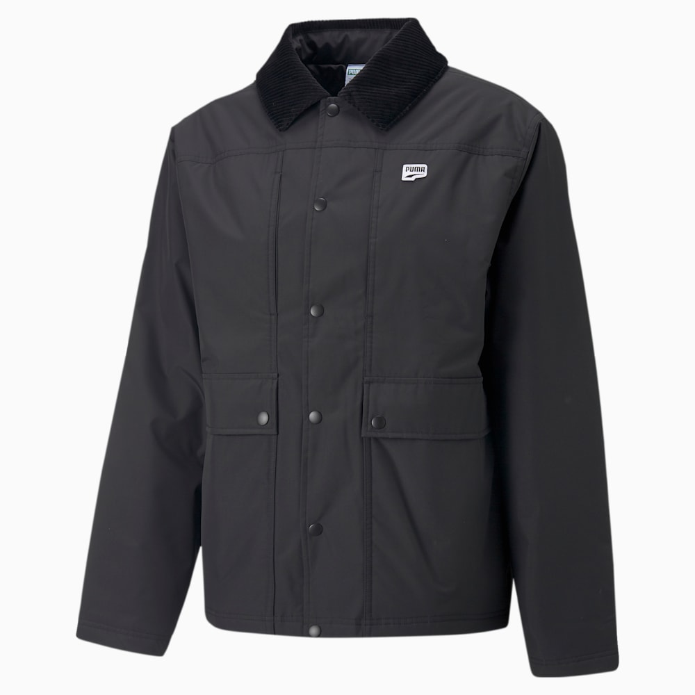 남성 다운타운 패디드 코치 자켓/Downtown Padded Coach Jacket, Puma Black, large-KOR