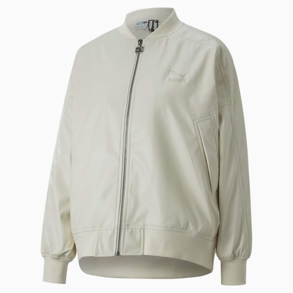 T7 Synthetic Bomber Jacket Women