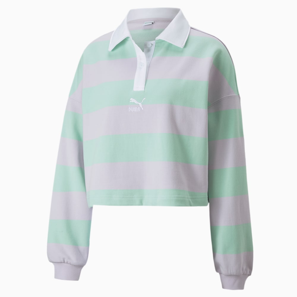 SWxP Striped Long Sleeve Polo Shirt Women PUMA Shop All Puma PUMA