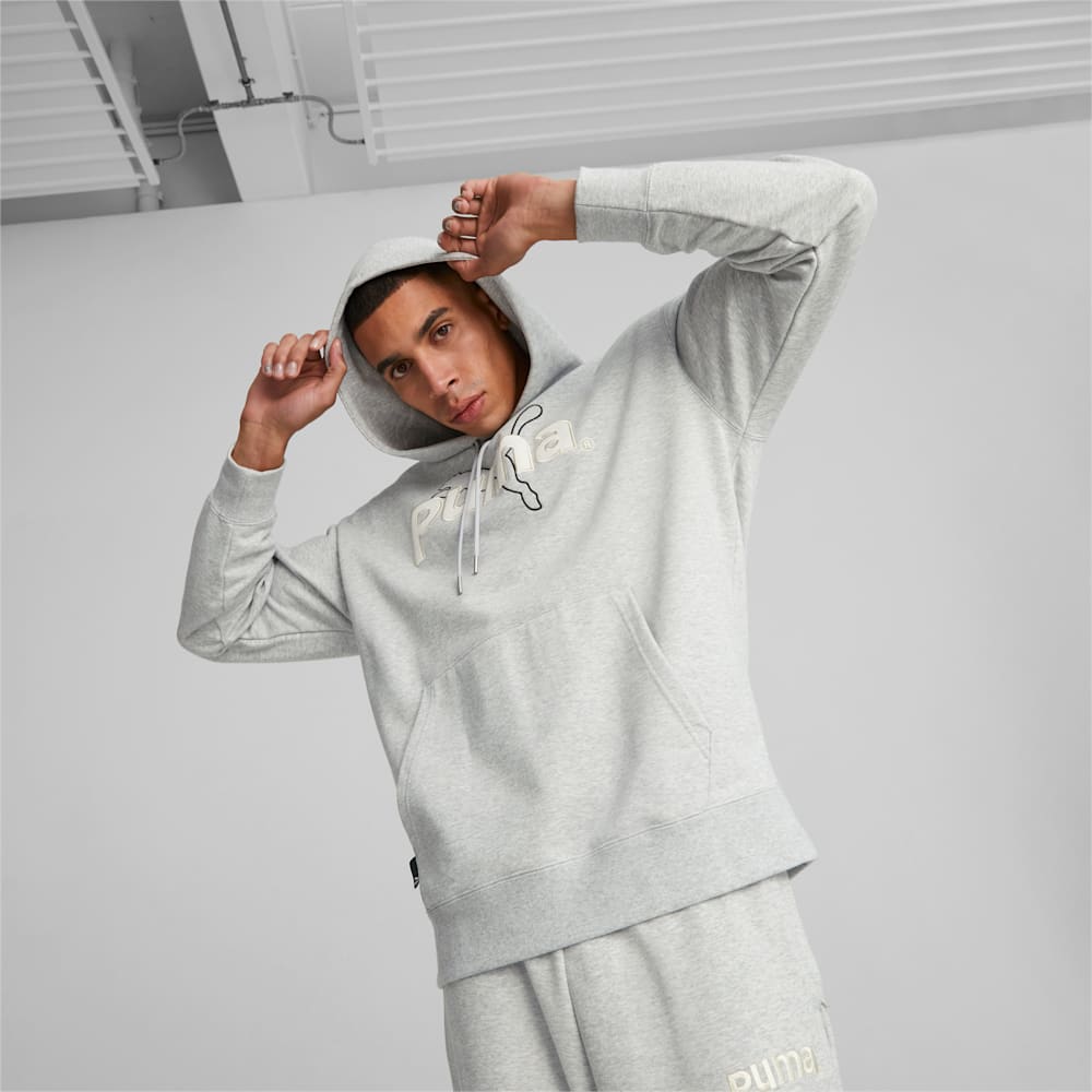 Light grey puma hoodie sales