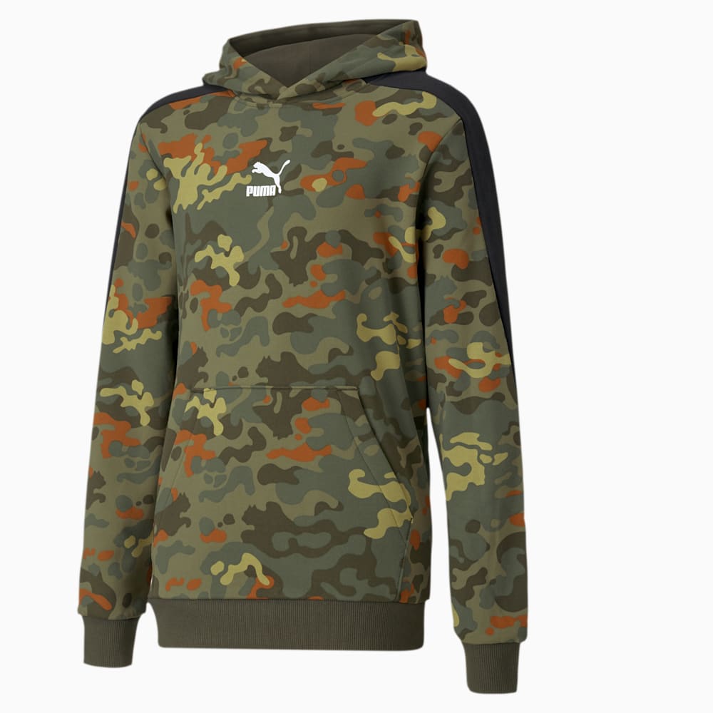 Puma all zacate over print camo insert overhead hoodie