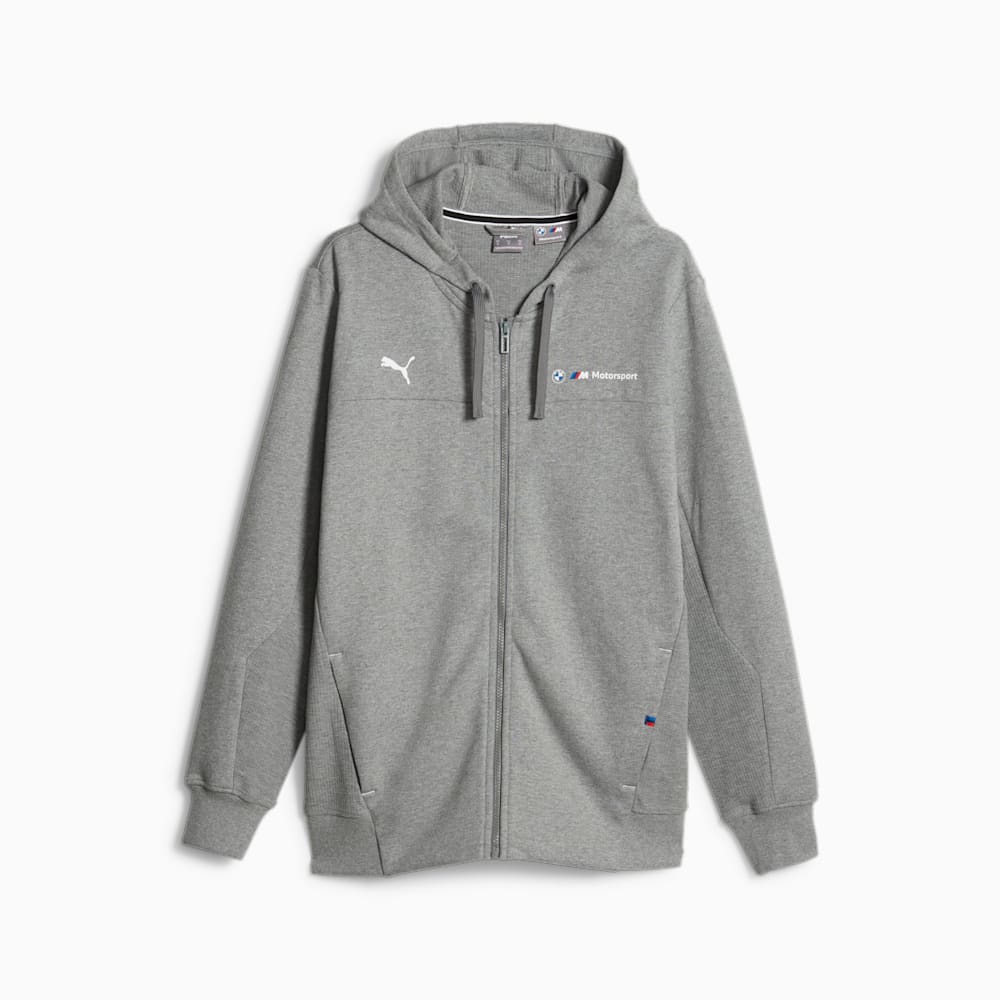 BMW M Motorsport Men s Hooded Sweat Jacket Medium Gray Heather PUMA Shoes PUMA