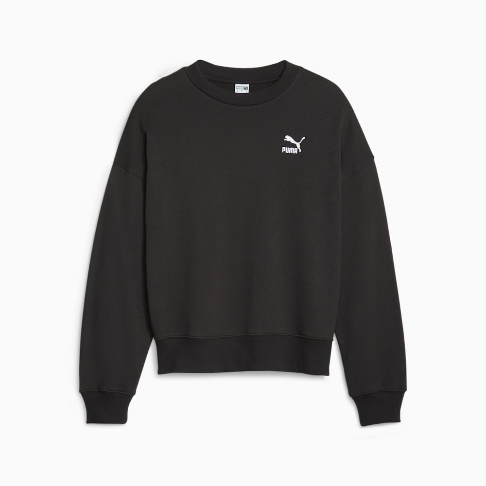 Womens black oversized sweatshirt 2025