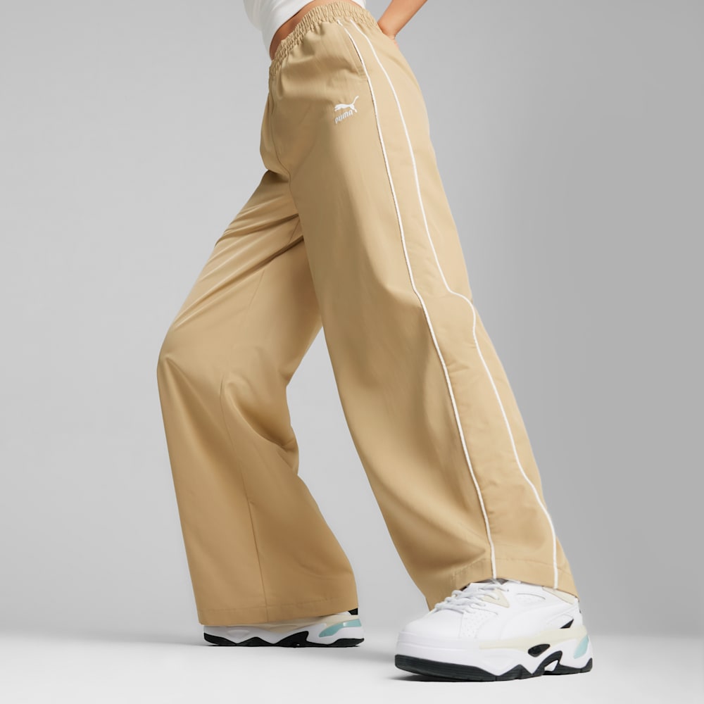 T7 Women s Relaxed Track Pants Prairie Tan PUMA Shoes PUMA