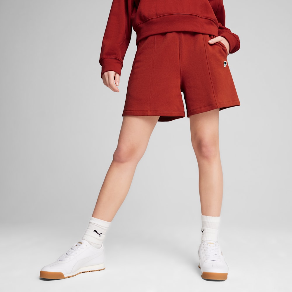 Puma shorts womens red outlet