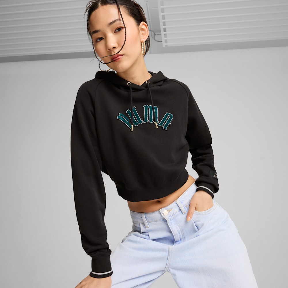 Puma black hoodie womens new arrivals