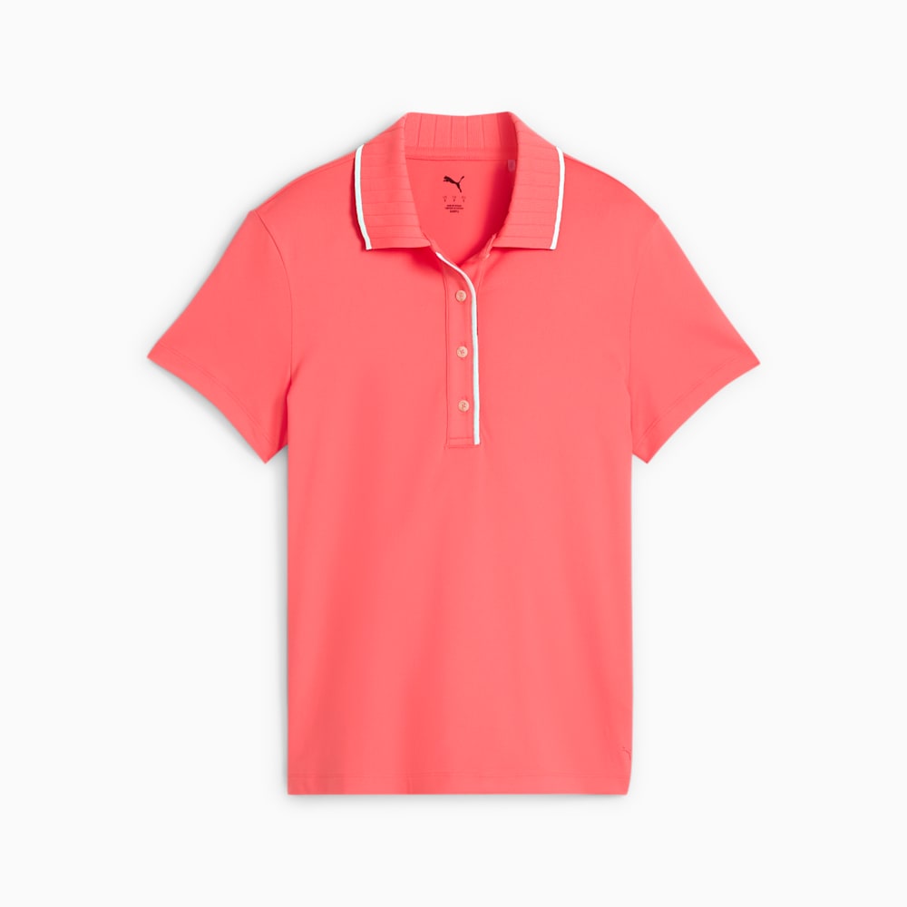 CLOUDSPUN Bridges Short Sleeve Women's Golf Polo, Peach Frost, large-NZL