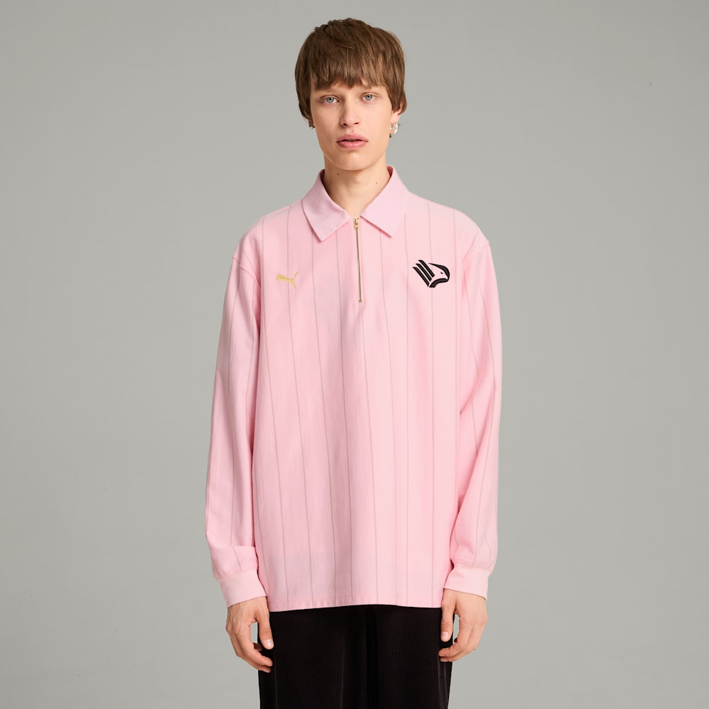 Puma x FC Palermo Longsleeve Polo Bright Pink S Men