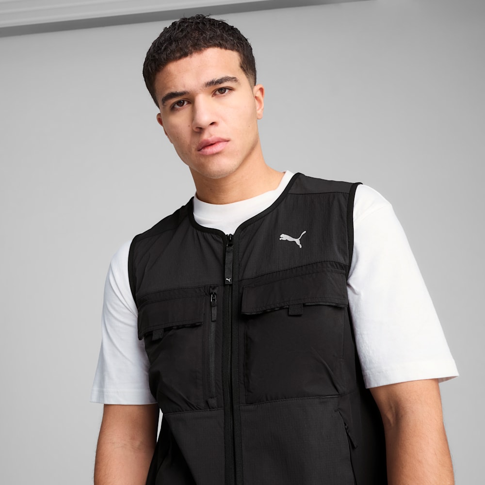 PUMATECH Men's Cargo Vest, PUMA Black, large-NZL