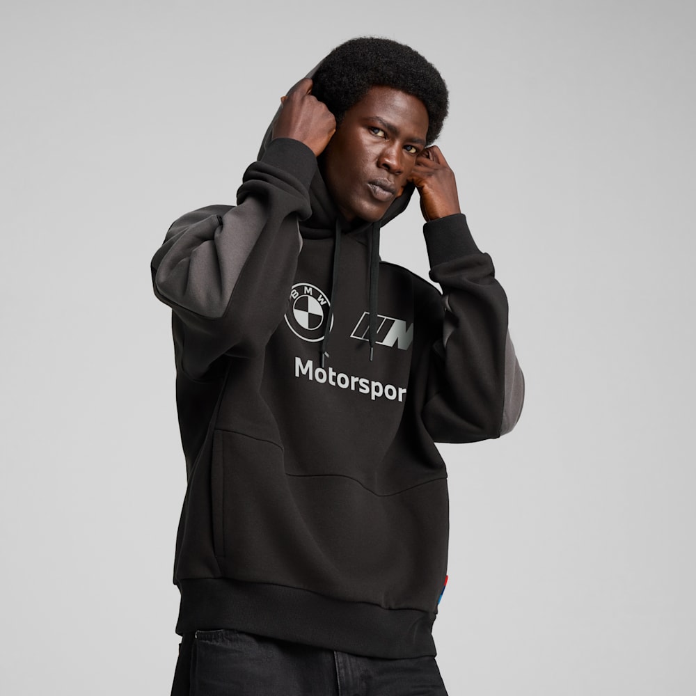 BMW M Motorsport Lifestyle Men's Hoodie, PUMA Black, large