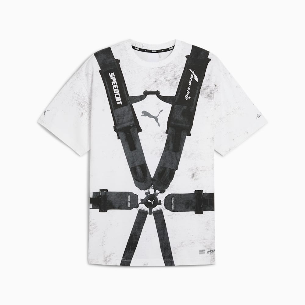White and black puma shirt deals