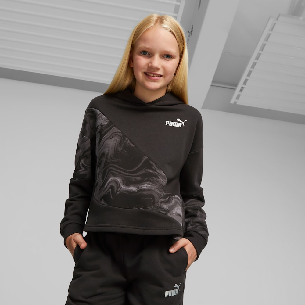 PUMA POWER Marbleised Youth Hoodie