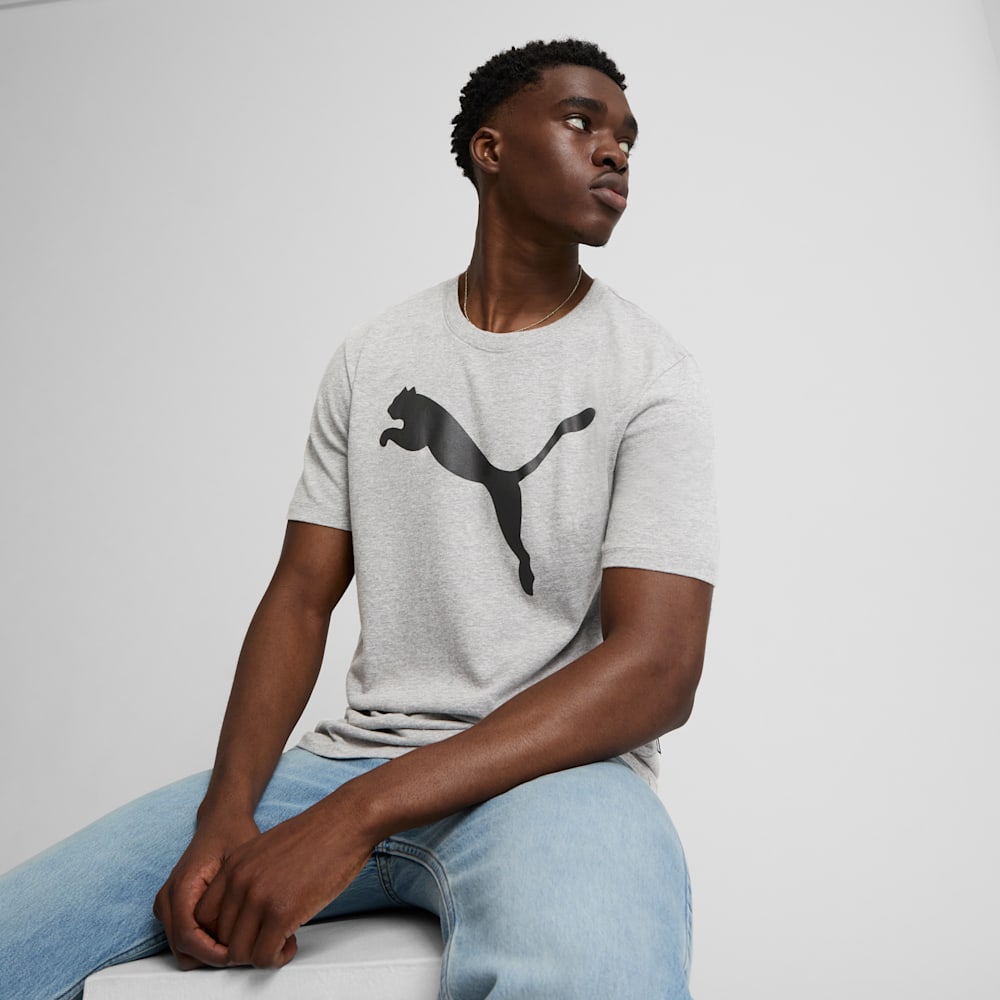 Essentials Big Cat Men's Tee, Medium Gray Heather, large