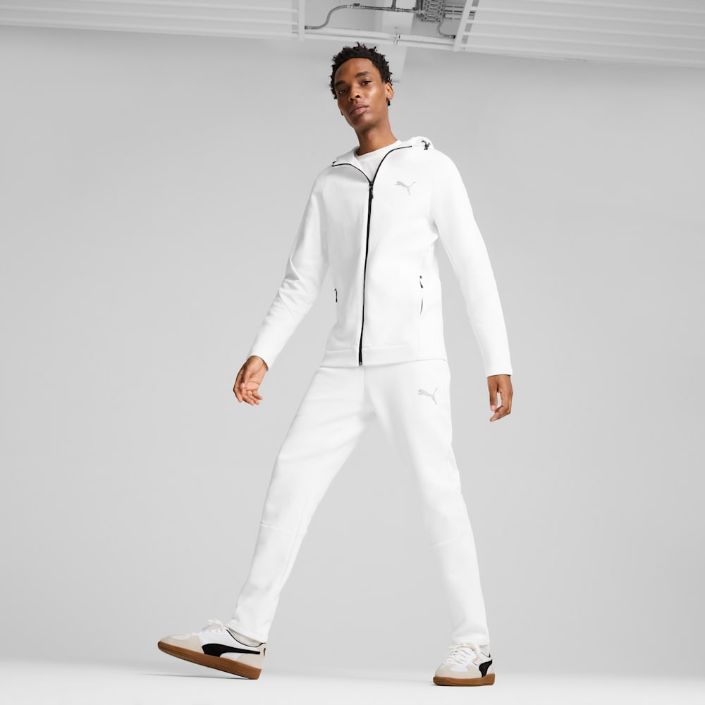 EVOSTRIPE Men s Full Zip Hoodie PUMA White PUMA Shoes PUMA
