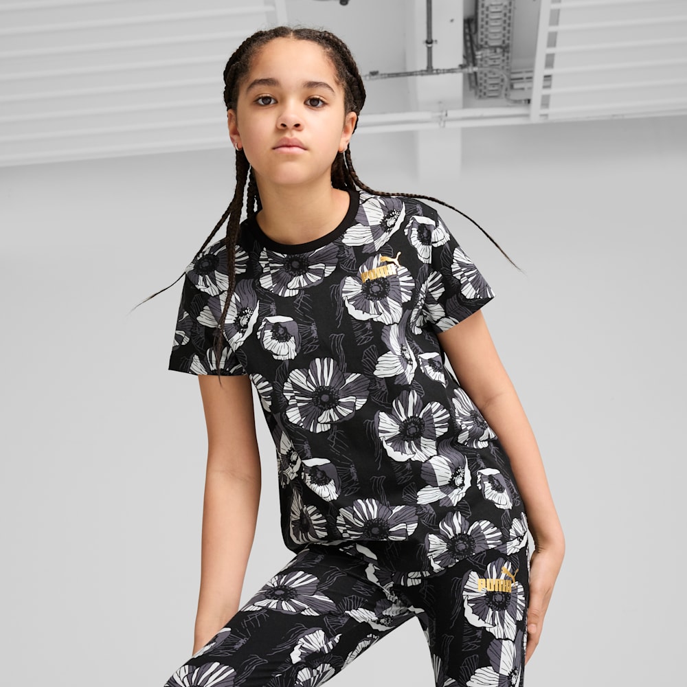 ESS+ CLASS ACT Tee - Girls 8-16 years, PUMA Black, large-NZL