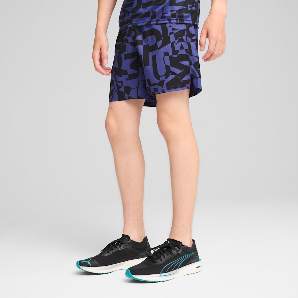 All-Over Print Shorts - Boys 8-16 years, Lapis Lazuli, large-NZL