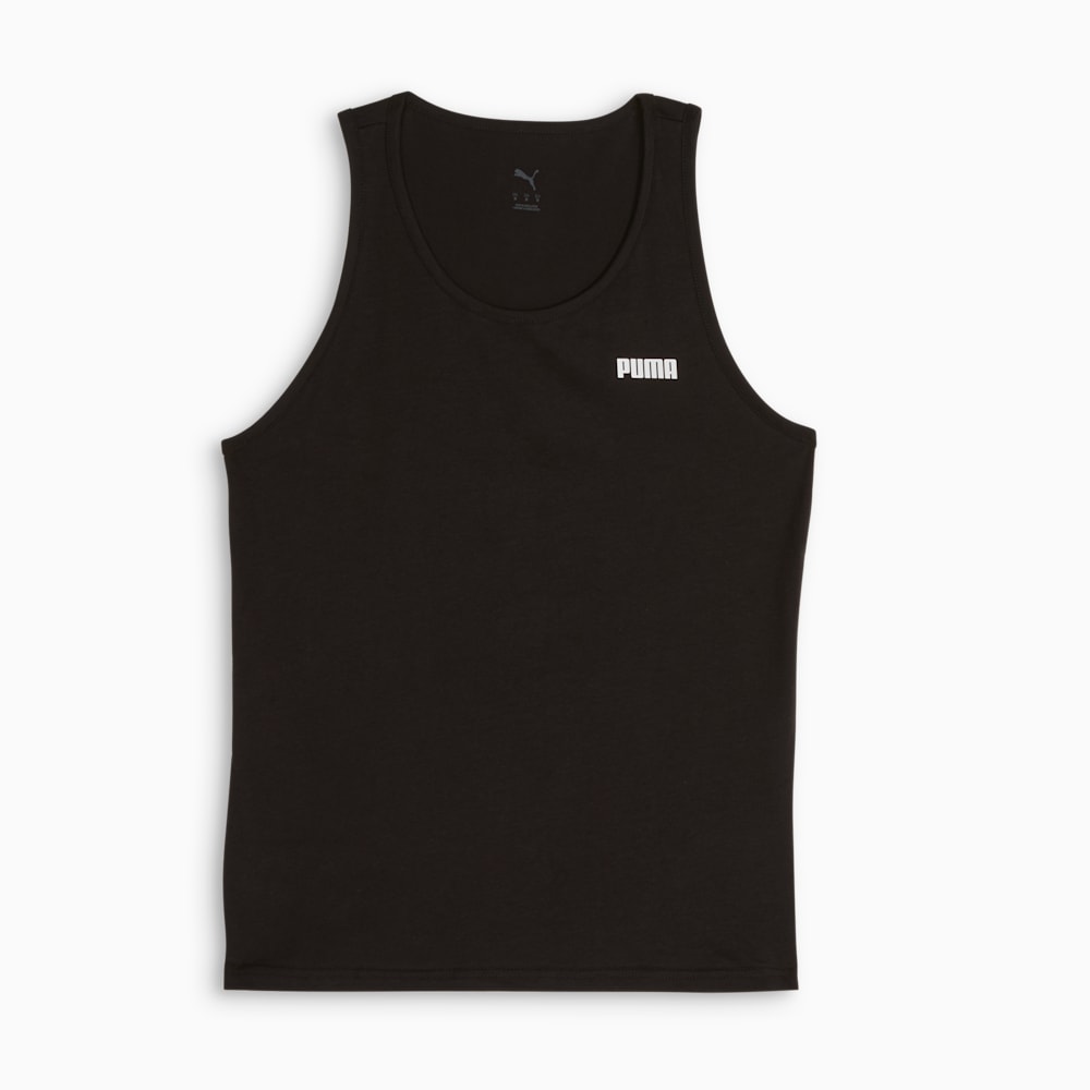 ESSENTIALS Small Logo Women's Tank, PUMA Black, large-NZL
