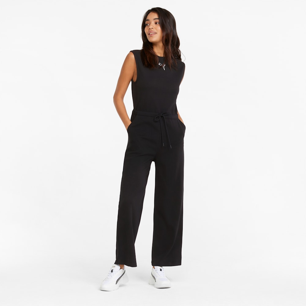 Puma black jumpsuit clearance