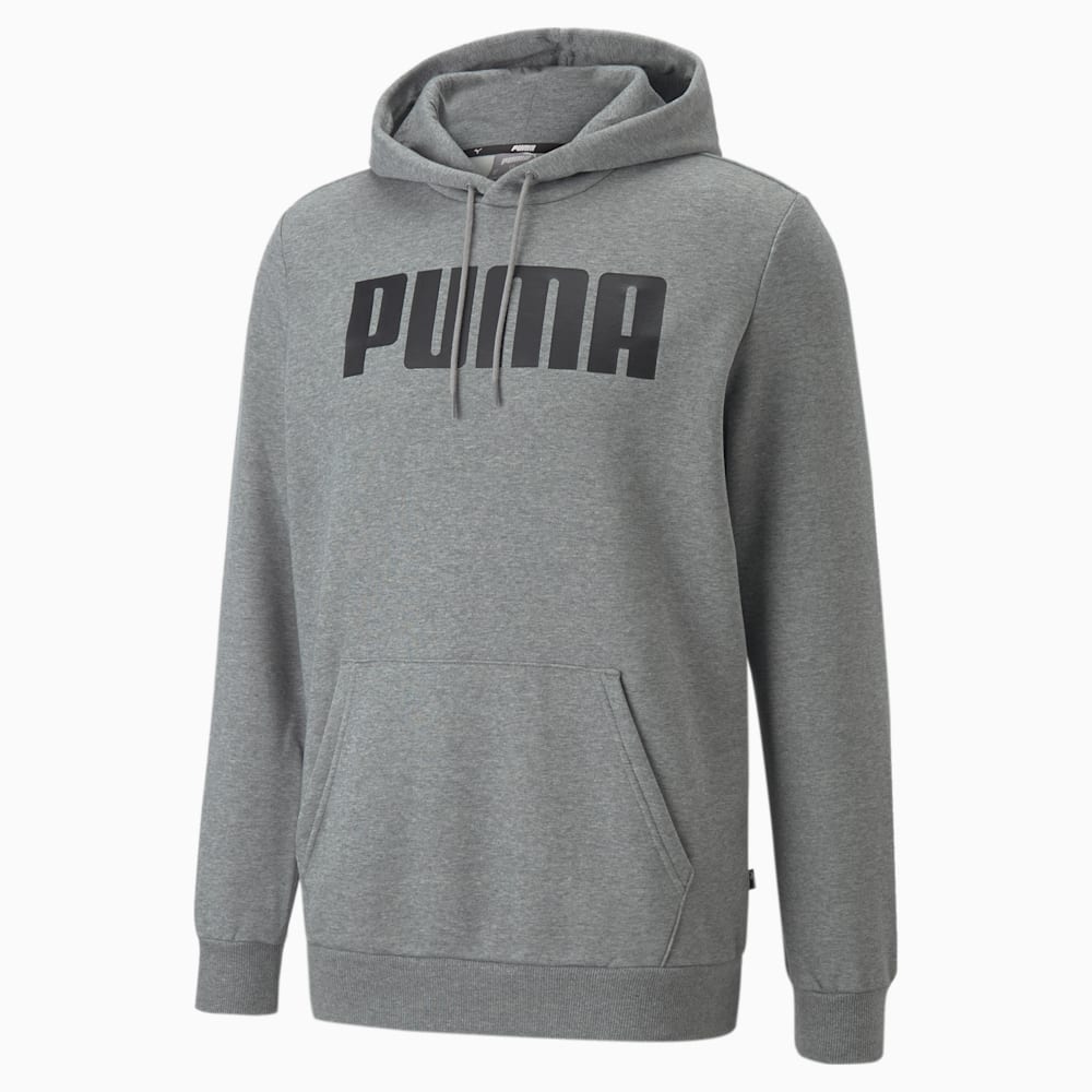Essentials Full-Length Men's Hoodie, Medium Gray Heather, large-NZL