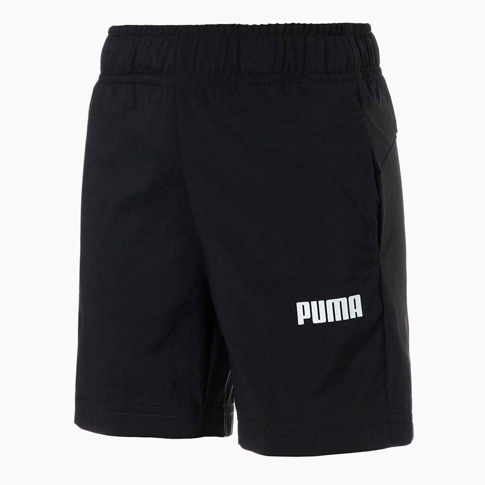 Essentials Woven 5" Shorts - Boys 8-16 years, Puma Black, large-NZL