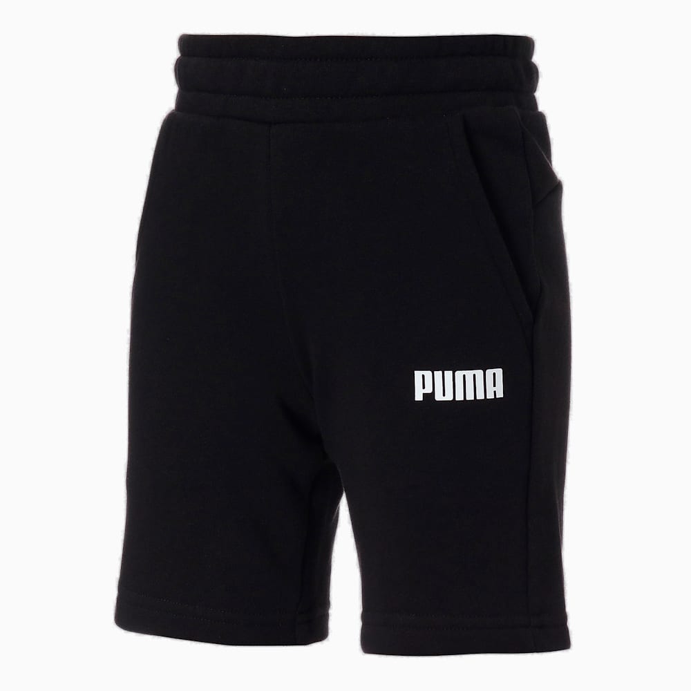 Essentials Youth Sweat Shorts, Puma Black, large-THA
