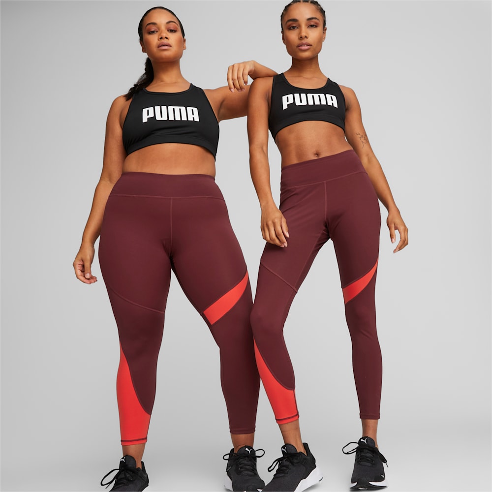 PUMA x MODIBODI Women's 7/8 Leggings, Aubergine /Burnt red, large