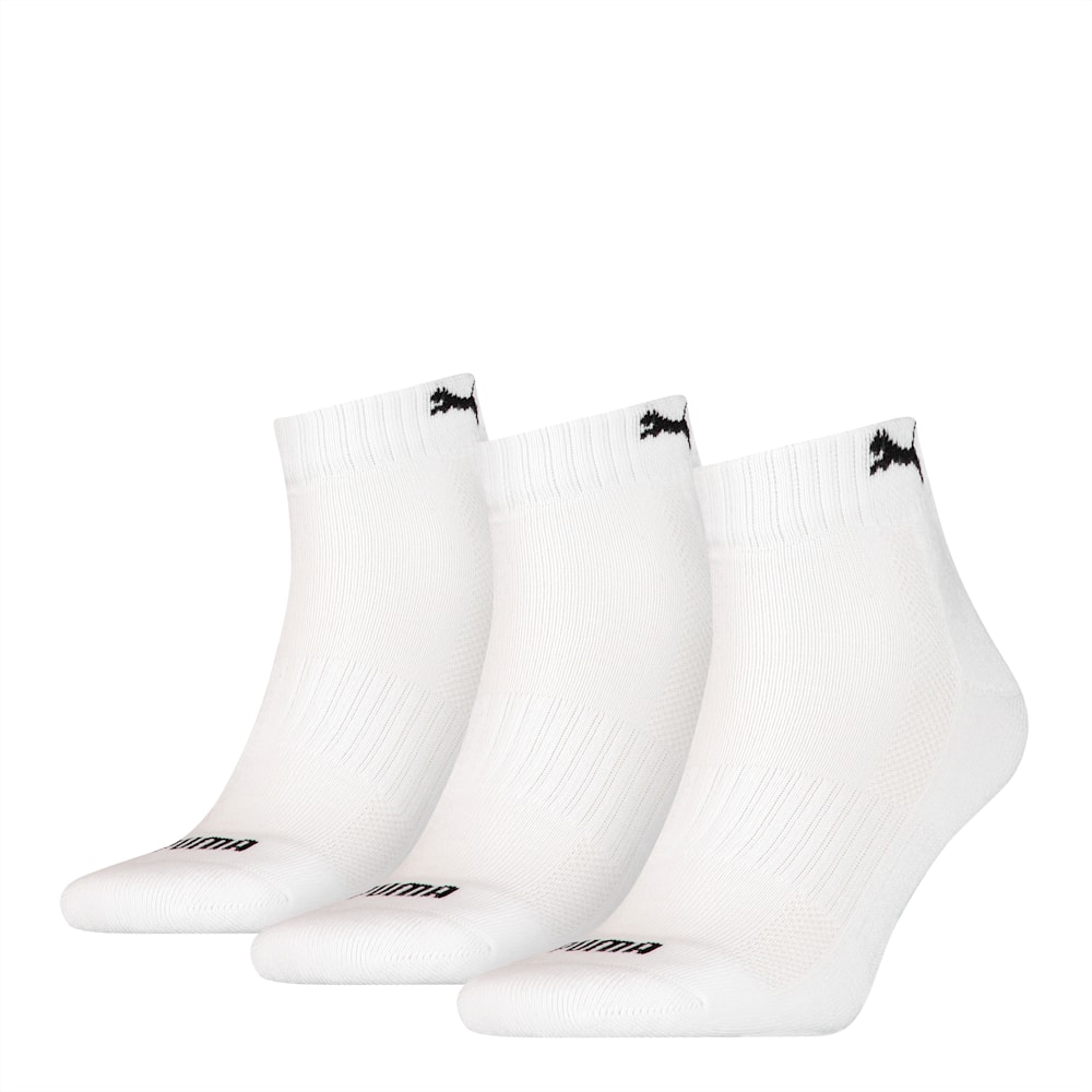 PUMA Unisex Cushioned Quarter Socks 3 pack