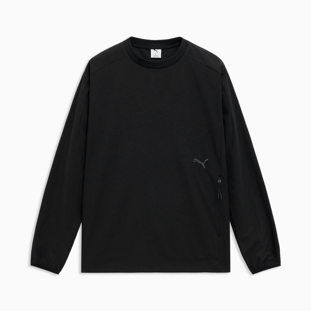 어반 우븐 크루 티셔츠 <br>Exct Urban Crew, Puma Black, large-KOR
