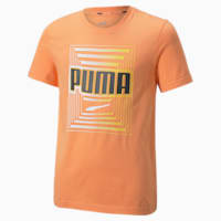 Puma Alpha Graphic Tee JR (Deep Apricot / White)