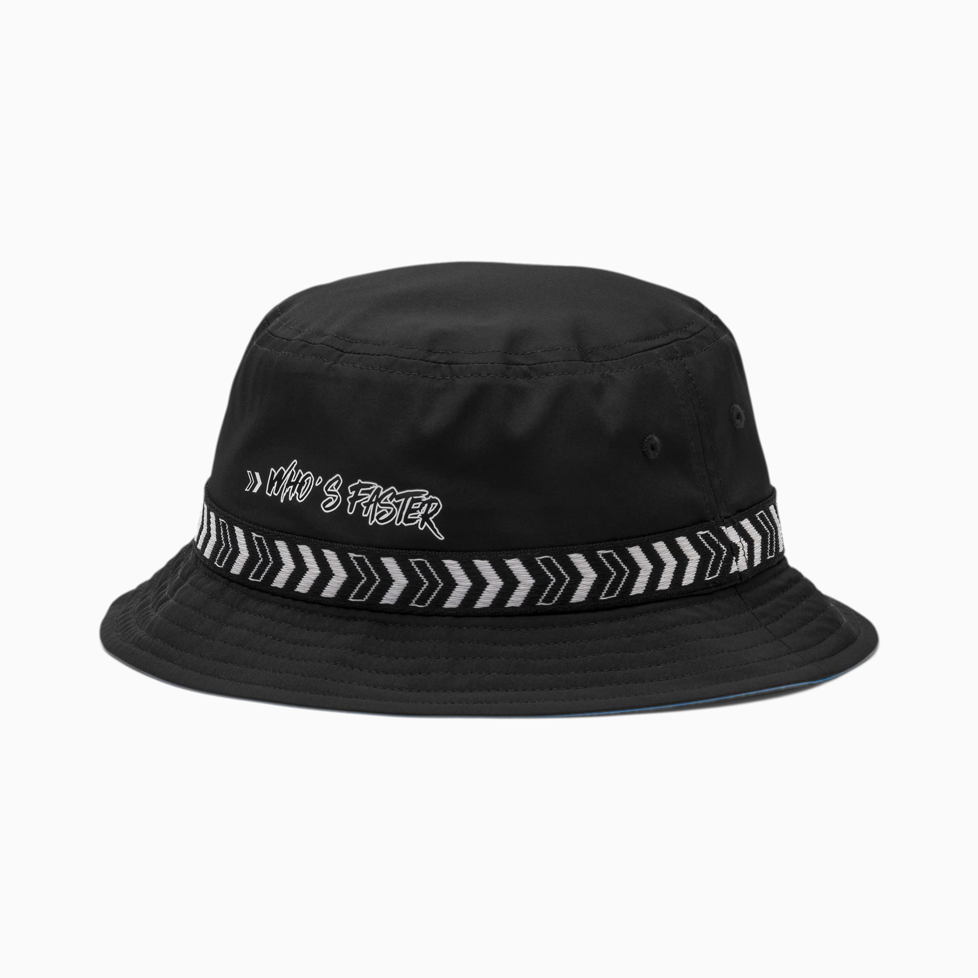 kids black bucket hat