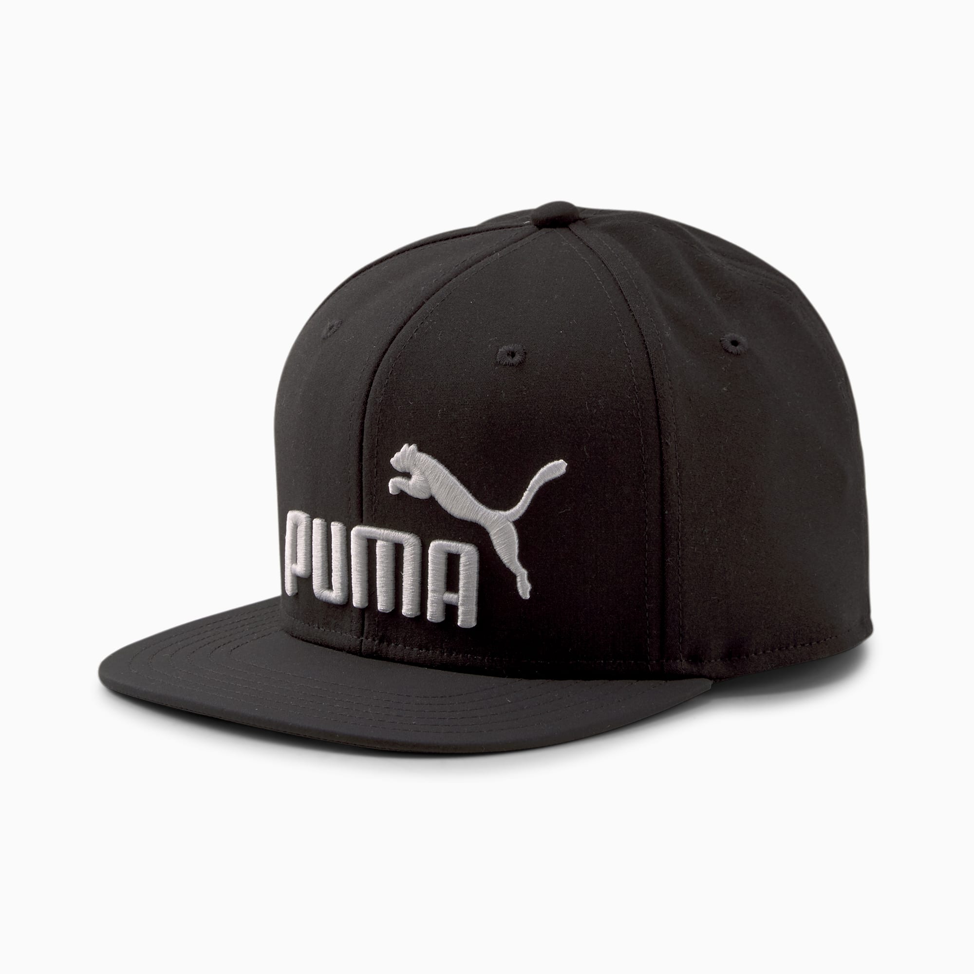 Flat Brim Youth Cap, Puma Black-Gray Violet, large-SEA